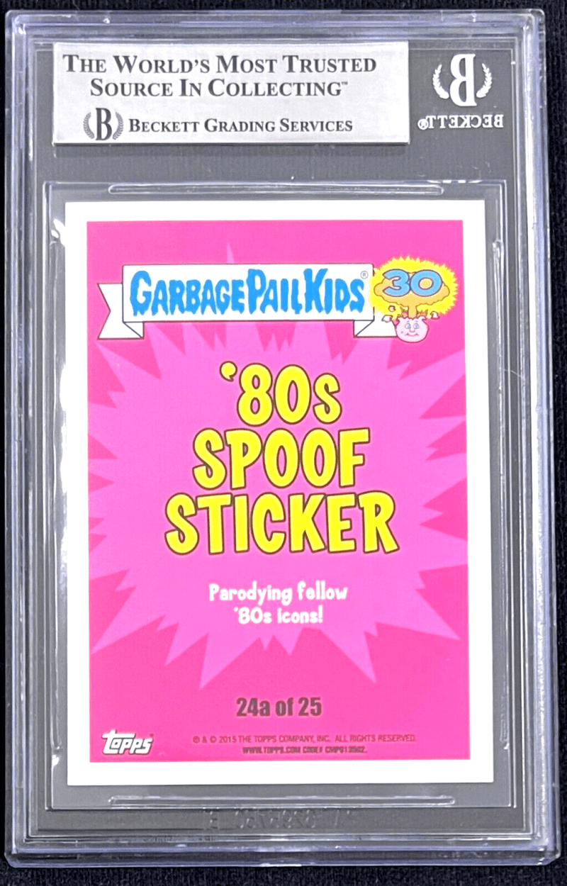 Mike Tyson Signed 2015 Garbage Pail Kids Card #24a  Beckett 00014609857 - Image 2