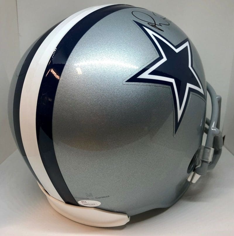 Michael Irvin Signed Autographed Dallas Cowboys Full Size Helmet JSA Authen - Image 2