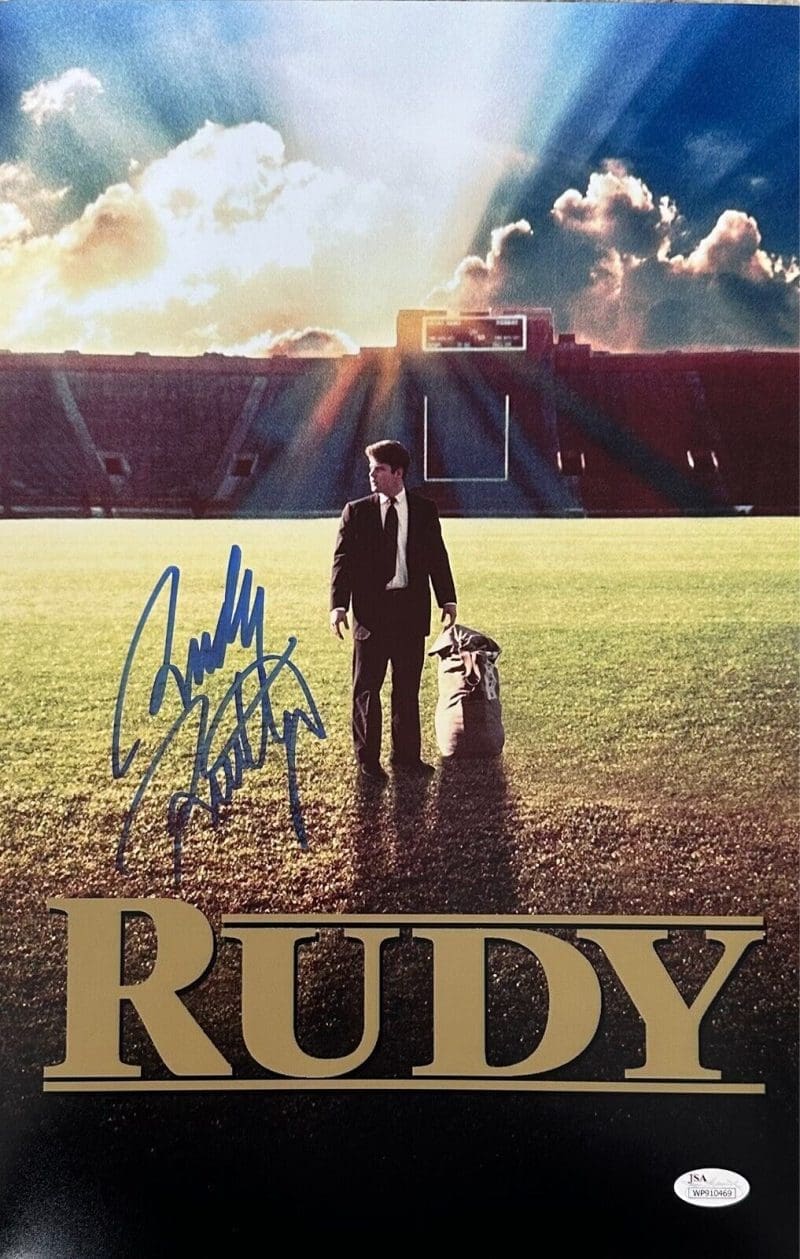 Rudy Ruettiger Signed Autographed 11x17 Photo JSA Authenticated