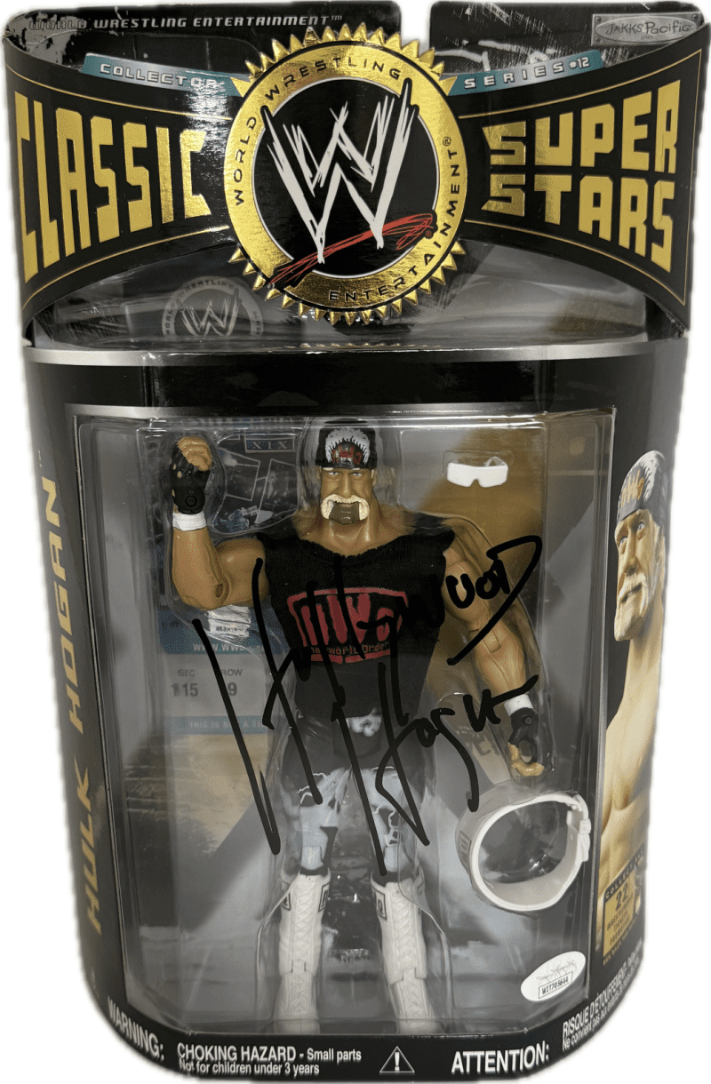 Hollywood Hulk Hogan Signed Classic Superstars Action Figure JSA Series 12