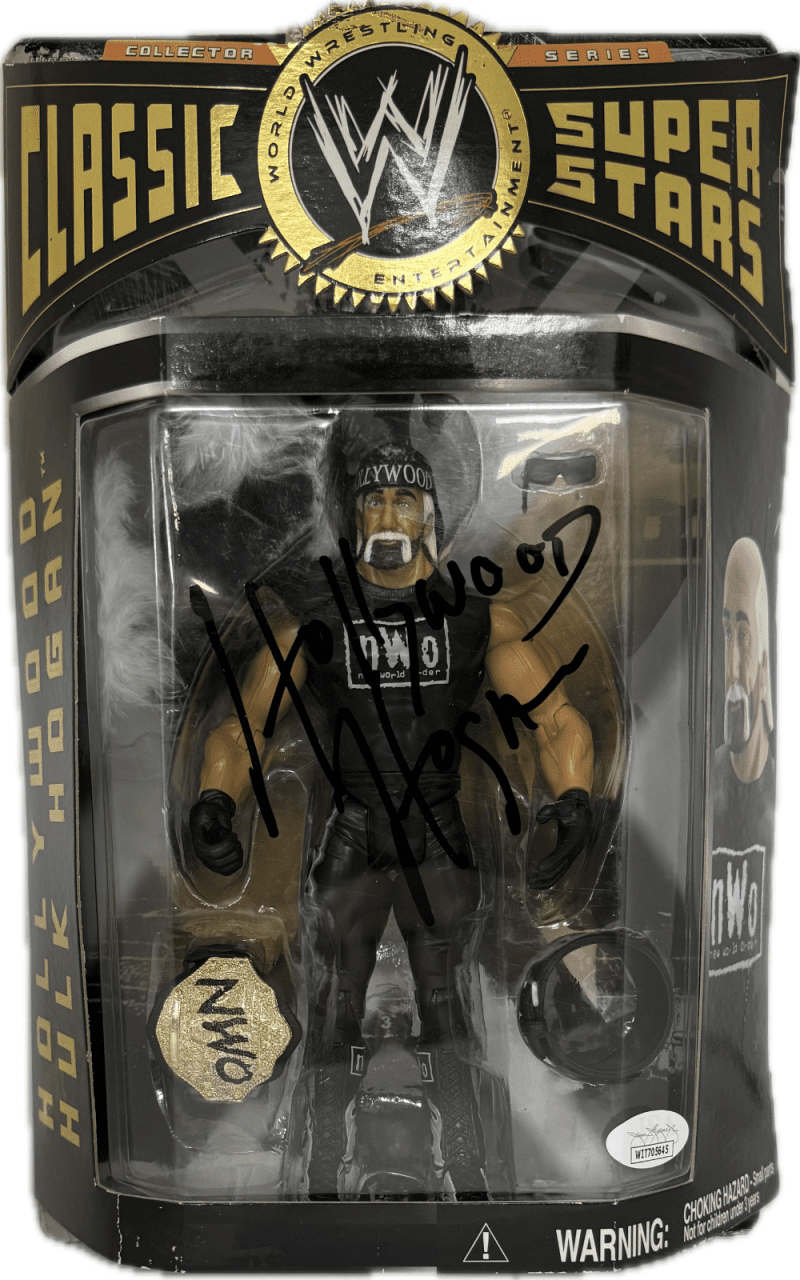 Hollywood Hulk Hogan Signed Classic Superstars Action Figure JSA Series 5
