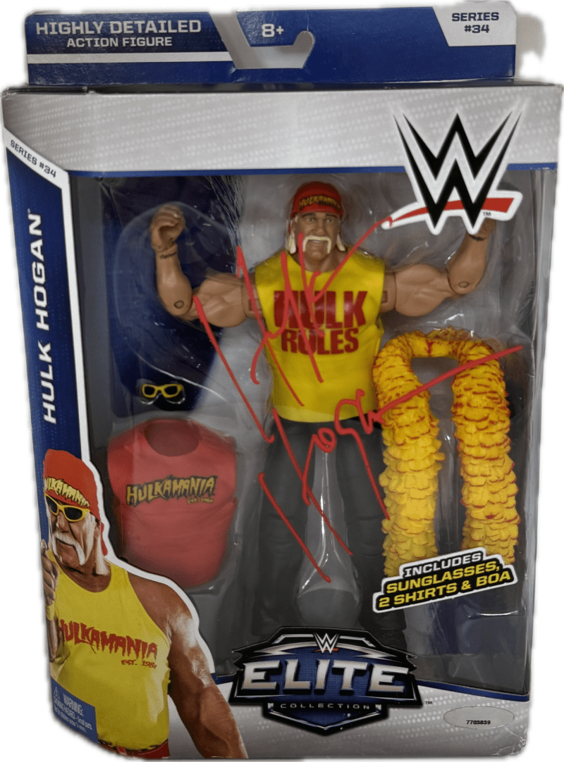 Hulk Hogan Signed Autographed Elite Collection Action Figure TriStar Authen