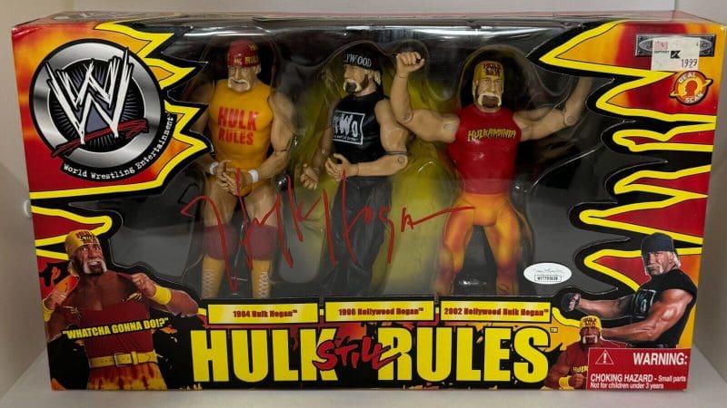 Hulk Hogan Signed Autographed Hulk Still Rules Action Figure JSA Authenticated