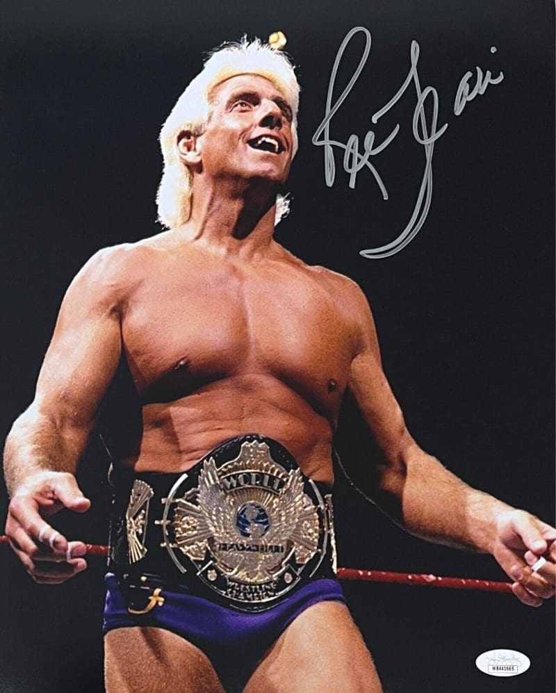 Ric Flair Signed Autographed 11x14 Photo JSA Authentic WWE WCW #18