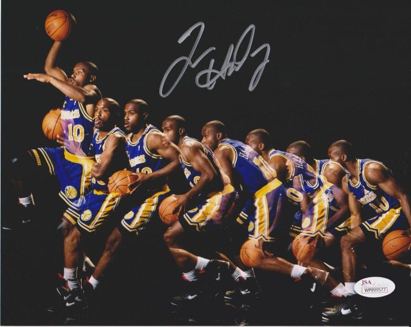 Tim Hardaway Signed Autographed 8x10 Photo JSA Golden Sate Warriors NBA 3