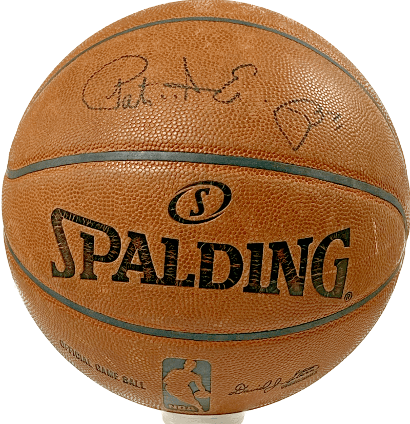 Patrick Ewing Signed Bobcats 2012-13 Team Issued Used Basketball JSA Z40875