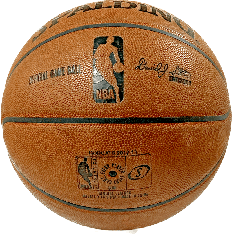 Patrick Ewing Signed Bobcats 2012-13 Team Issued Used Basketball JSA Z40875 - Image 2
