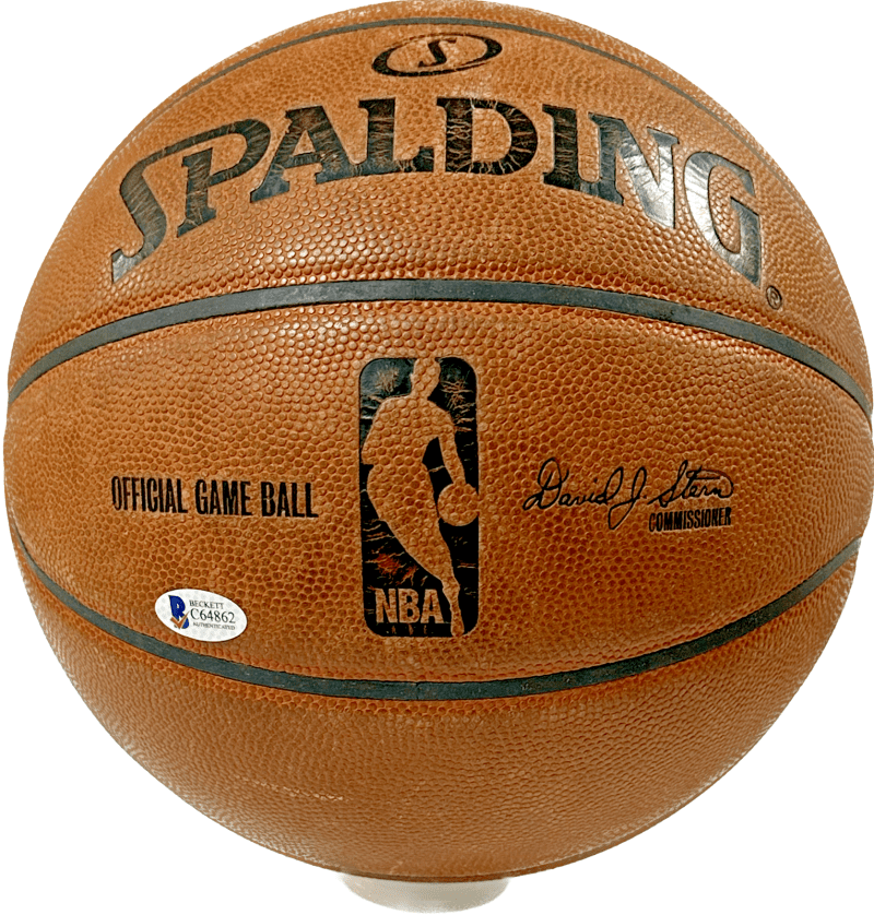 Patrick Ewing Signed Bobcats 2012-13 Team Issued Used Basketball JSA Z40875 - Image 3