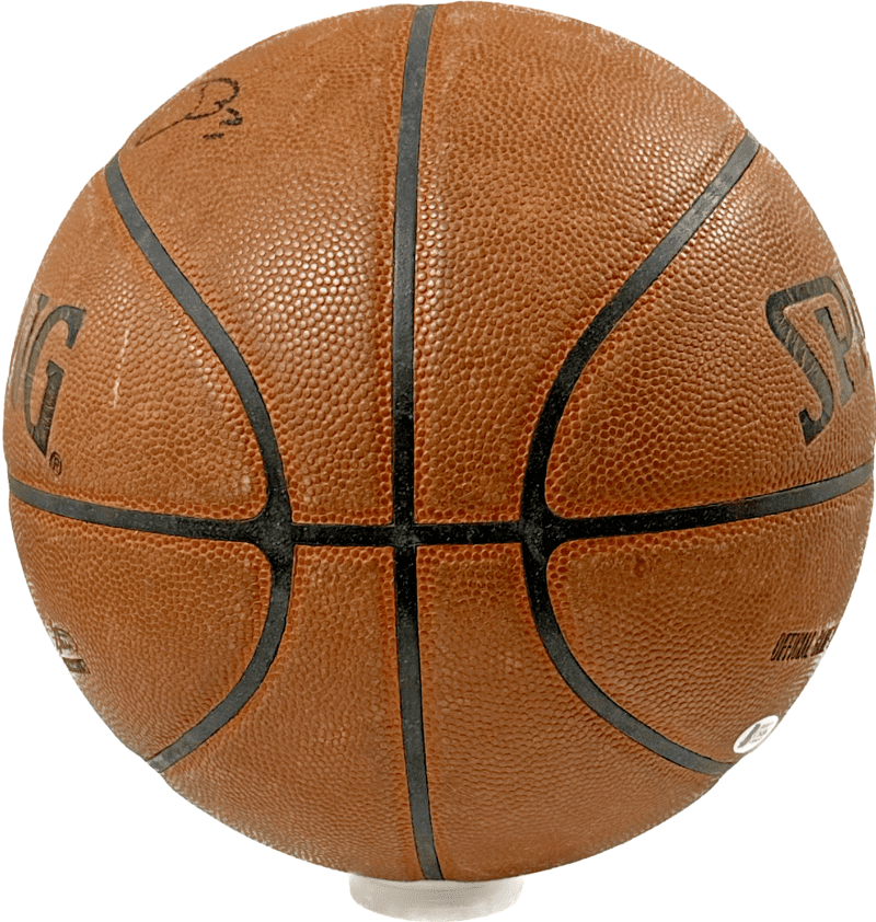 Patrick Ewing Signed Bobcats 2012-13 Team Issued Used Basketball JSA Z40875 - Image 5