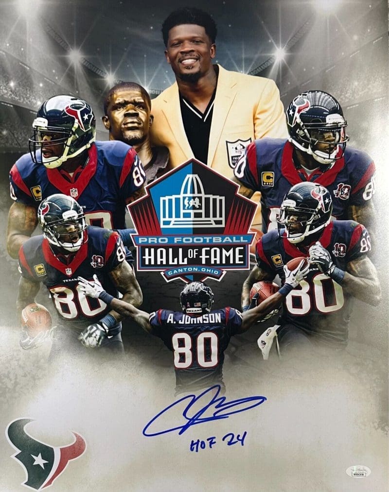 Andre Johnson Signed Autographed 16x20 Photo HOF 24 JSA Authenticated 1