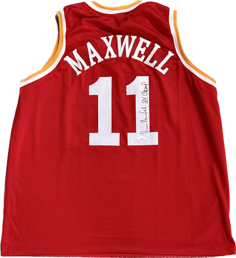 Vernon Maxwell Signed Autographed Jersey JSA Authenticated 2x Champ