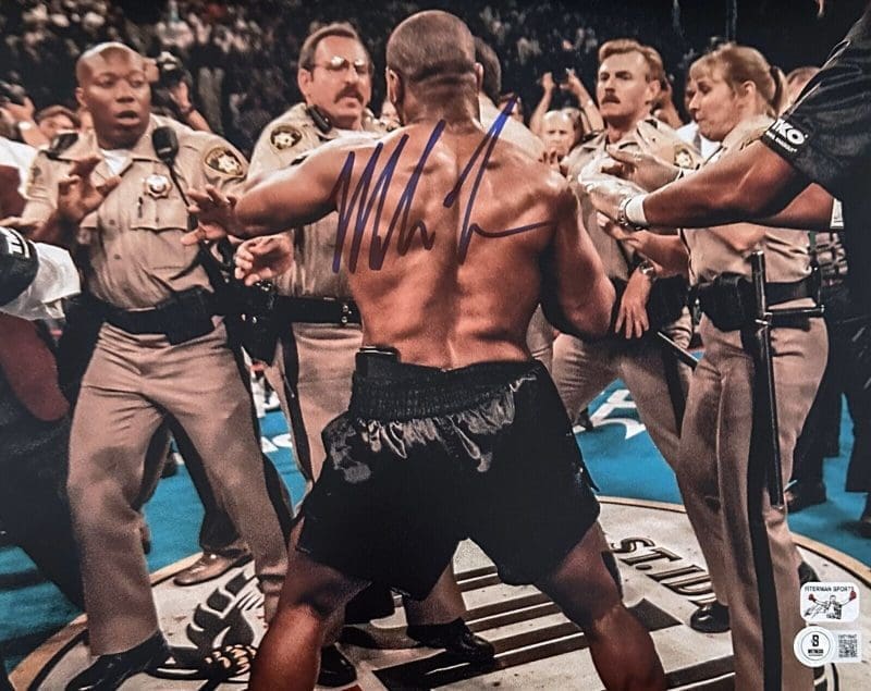 Mike Tyson Signed Autographed Photo 11x14 Beckett & Tyson Hologram Authen Cops