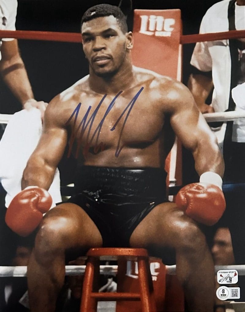 Mike Tyson Signed Autographed Photo 11x14 Beckett & Tyson Hologram Authen #6