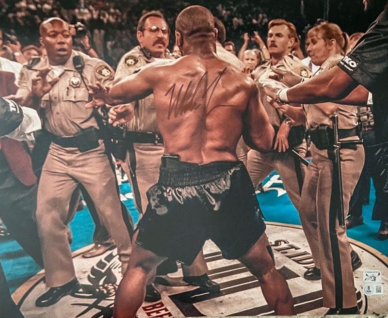 Mike Tyson Signed Autographed Photo 16x20 Beckett & Tyson Hologram Authen Cops