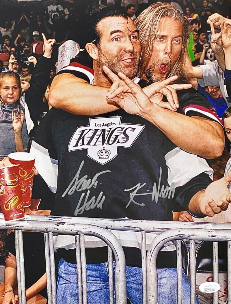 Scott Hall & Kevin Nash Signed Autographed 11x14 Photo JSA Authentic WWE WCW NWO