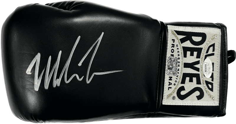 Mike Tyson Signed Left Black Cleto Reyes Glove JSA & Mike Tyson Hologram