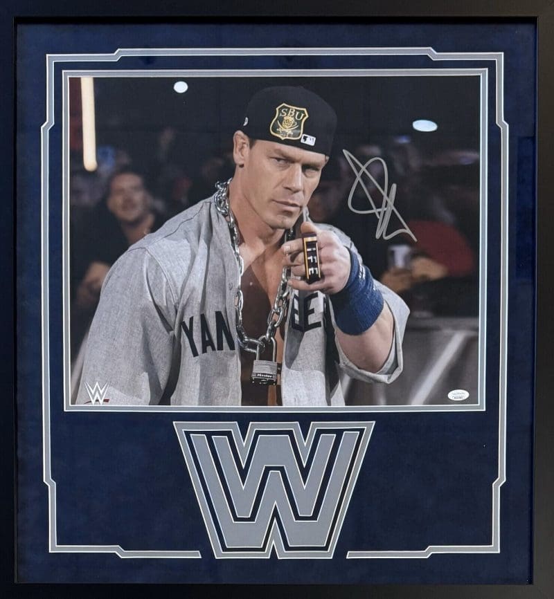 John Cena Signed Autographed Framed Signed 16x20 Photo JSA #1
