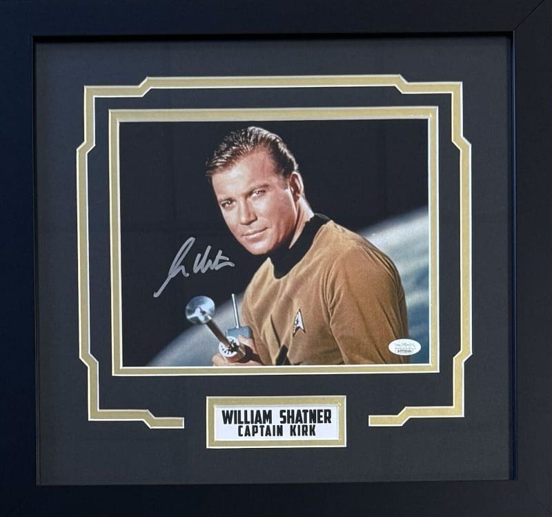William Shatner Signed Autographed Framed Signed 8x10 Photo JSA #8.