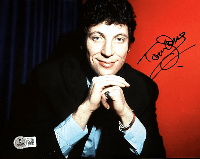 Tom Jones Signed Autograph 8x10 Beckett Authenticated