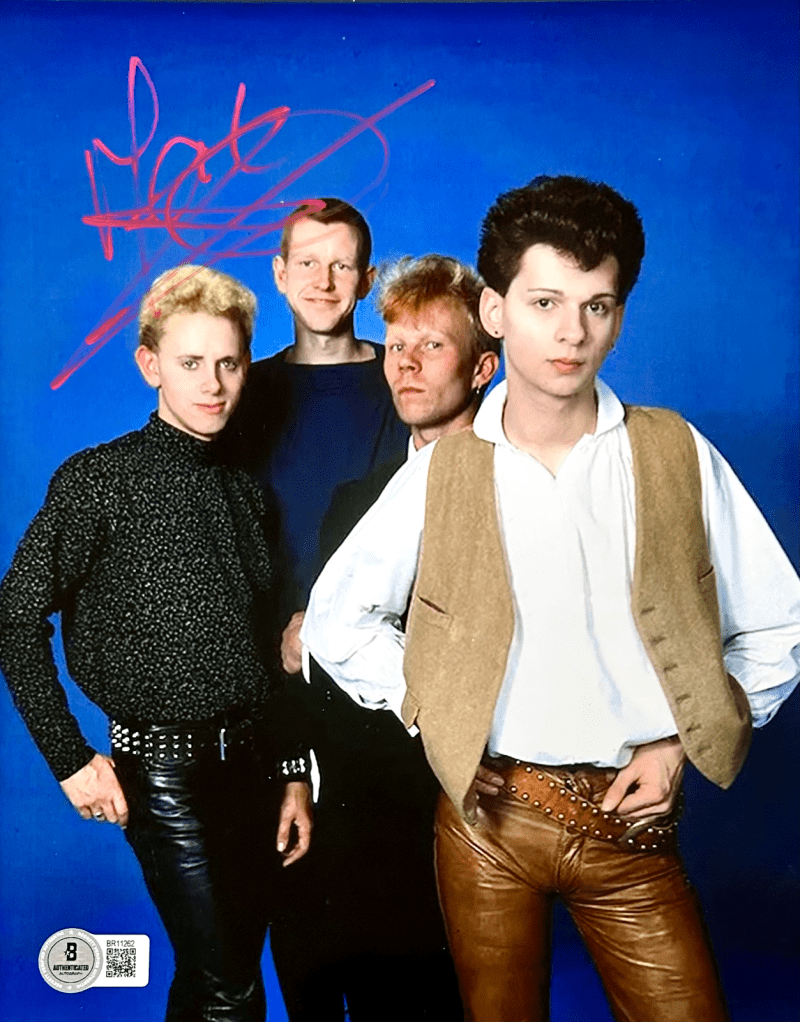 Martin Gore Signed Autograph 8x10 Beckett Authentication Depeche Mode