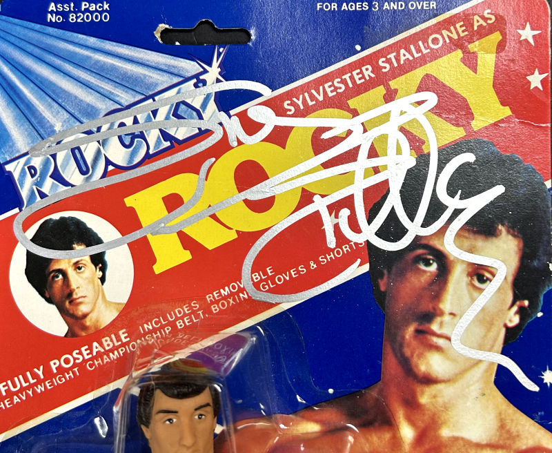 Silvester "Sly" Stallone Signed Autograph Rocky Action Figure JSA Authenticated - Image 2