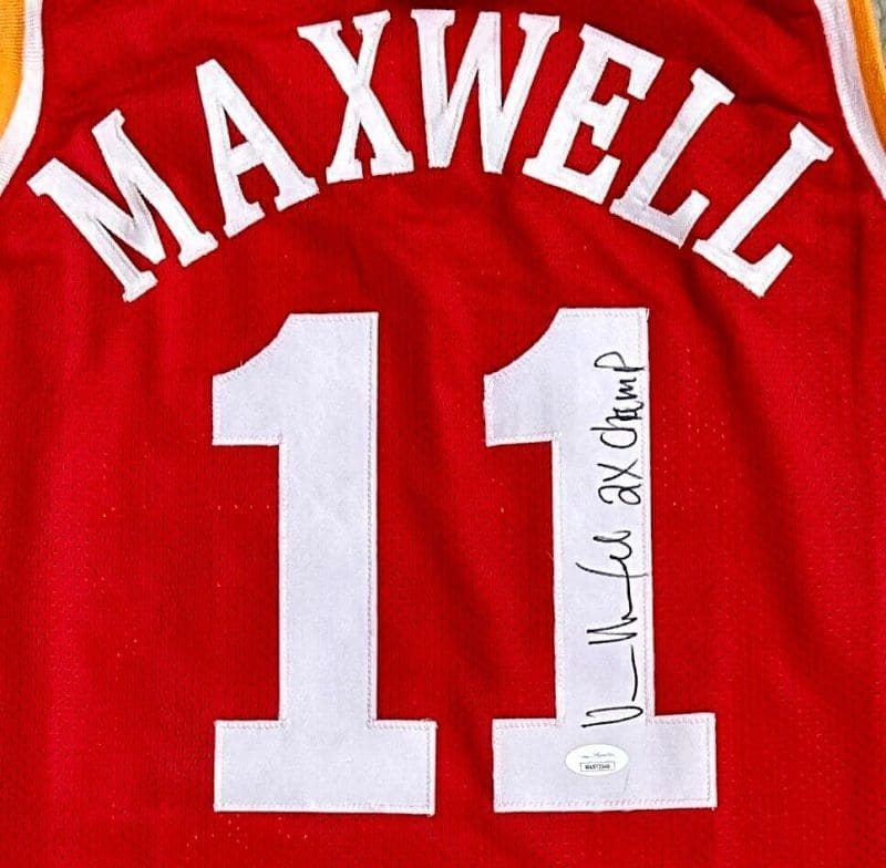 Vernon Maxwell Signed Autographed Jersey JSA Authenticated 2x Champ - Image 2