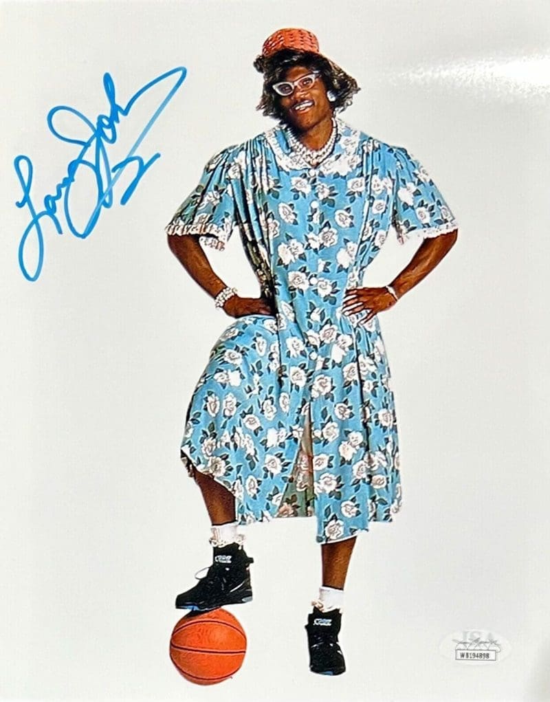 Larry Johnson Signed Autographed 8x10 Photo JSA Authenticated Grandmama Hornets