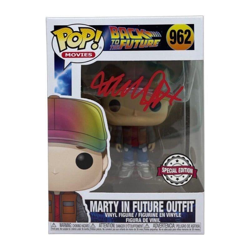 Michael J Fox Marty McFly Signed Back to The Future POP JSA RED Future Outfit SE