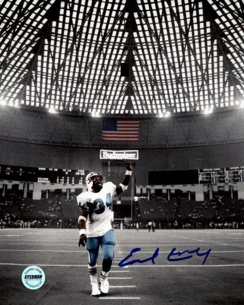 Earl Campbell Houston Oilers Signed Autographed 8x10 Phot FSG Authentic I