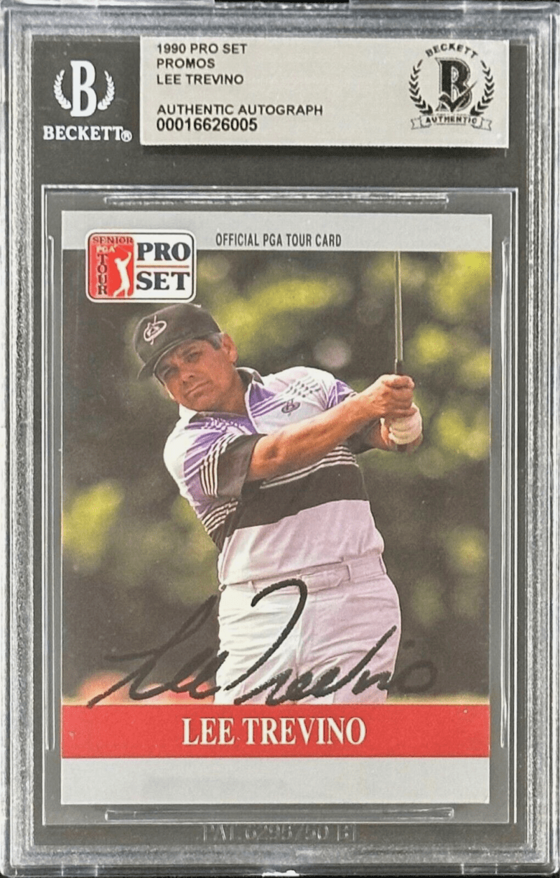 Lee Trevino Signed 1990 Pro Set Promos Card BECKETT 16626005