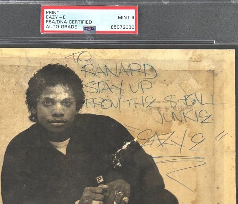 Eazy-E Signed Autographed 8x10 Photo PSA 85072030 Auto Mint 9 - Image 2