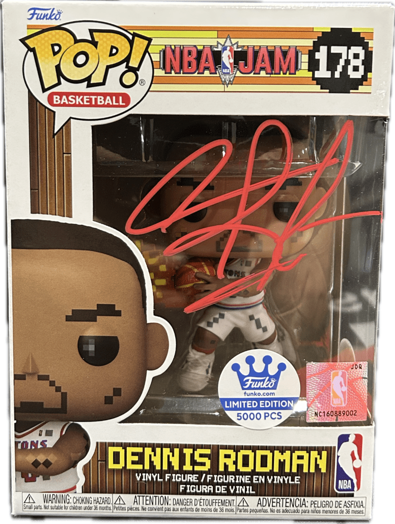 Dennis Rodman Signed Autographed Funko POP Figure 178 JSA Authenticated NBA JAM