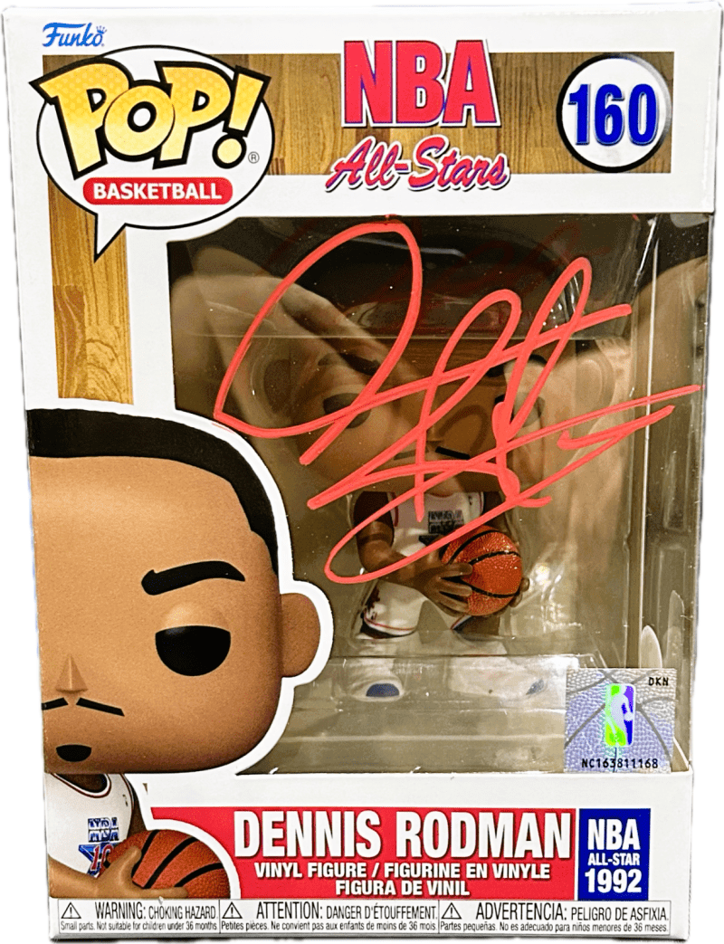 Dennis Rodman Signed Autographed Funko POP Figure 160 JSA Authenticated All Star