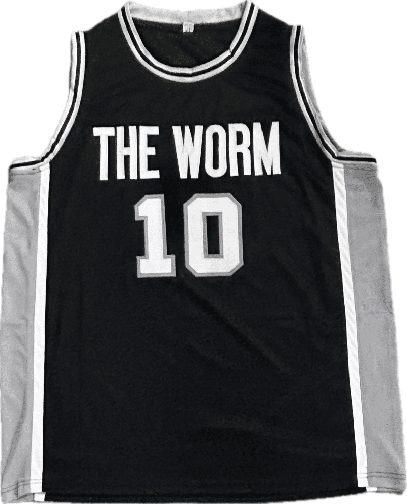 Dennis Rodman Signed Autographed Custom Black/Gray Jersey JSA Authentication - Image 2