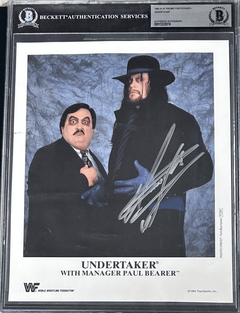 Undertaker Slabbed 1994 WWF Promo 8x10 Photo Beckett 15335016