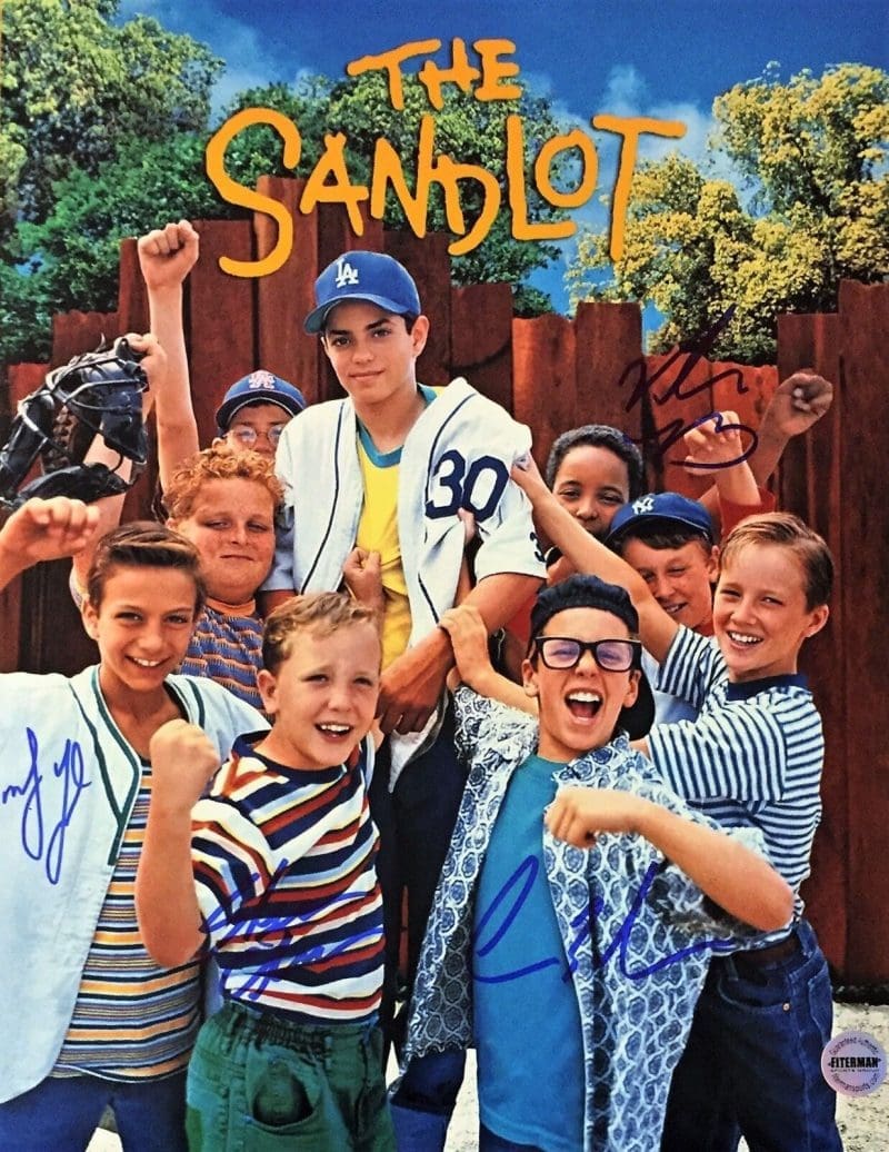 The Sandlot Cast Signed 11x14 Squints Yeah Yeah Timmy & Tommy Timmons 2