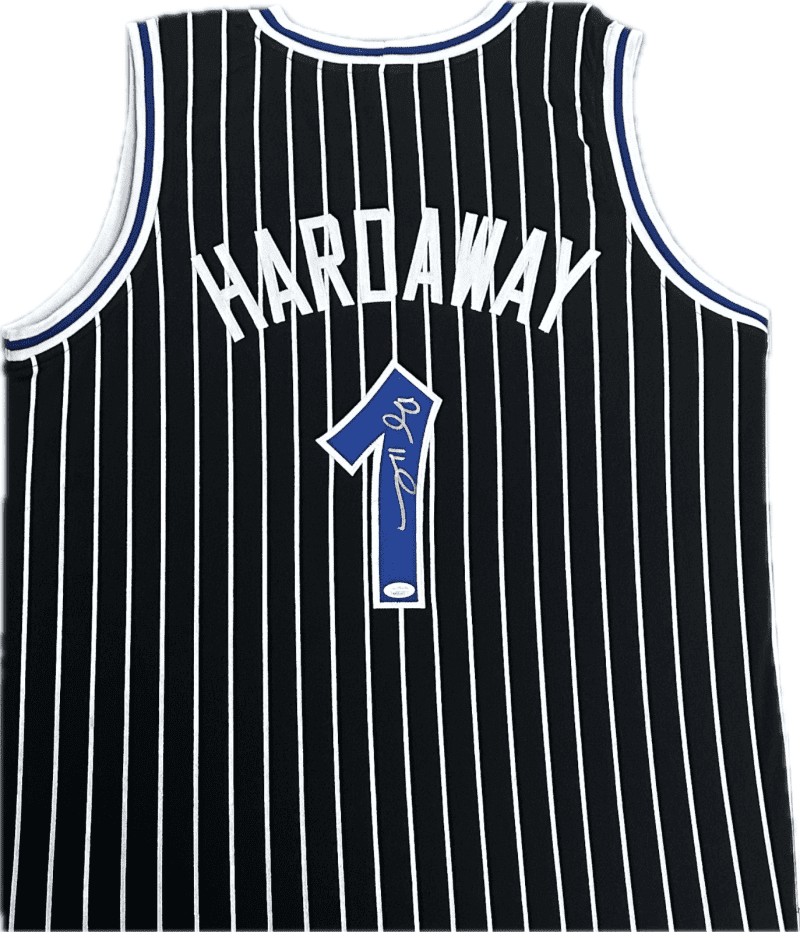 Anfernee Penny Hardaway Signed Autographed Custom Black/Blue Jersey JSA Silver