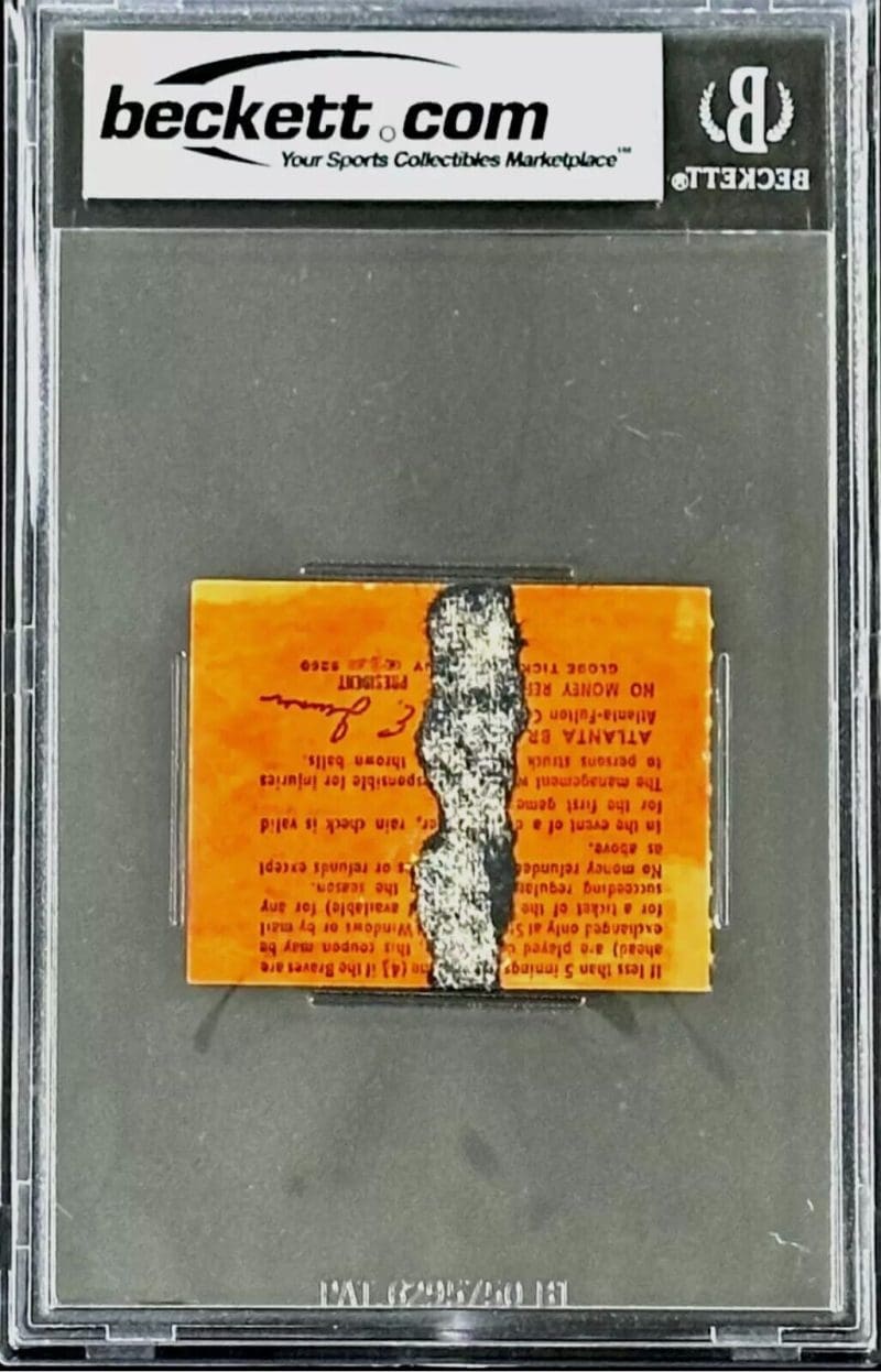 Pete Rose Signed 1st Game and Game 44 of NL Record Hit Streak Tickets Stubs BAS - Image 5
