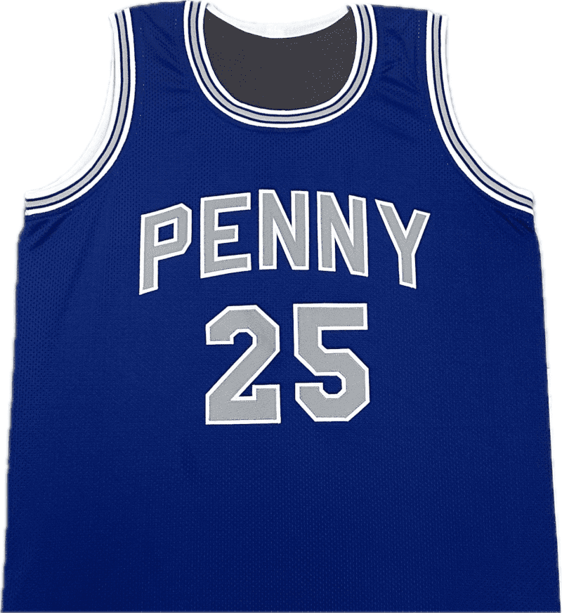 Anfernee Penny Hardaway Signed Autographed Custom Blue/Gray Jersey JSA - Image 2