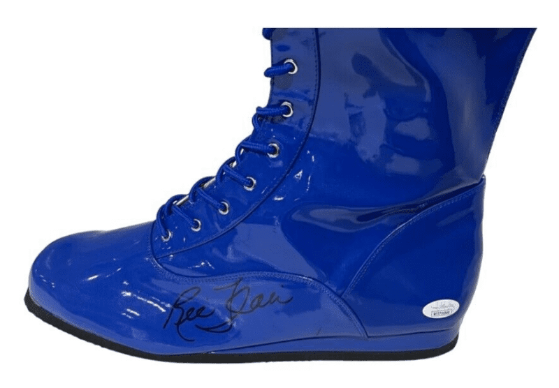 Ric Flair Signed Autographed Blue Boot JSA Authentication Left - Image 2