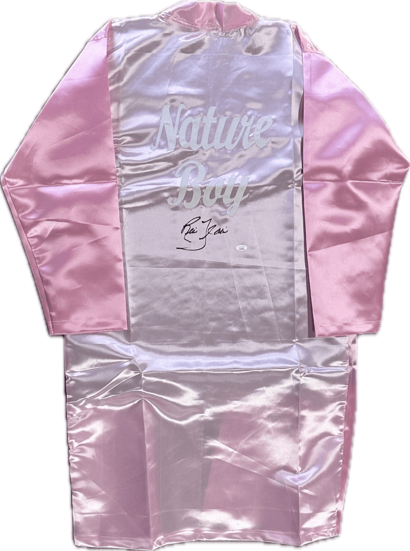 RIC FLAIR "Nature Boy" Signed Autographed Pink Robe JSA Authenticated