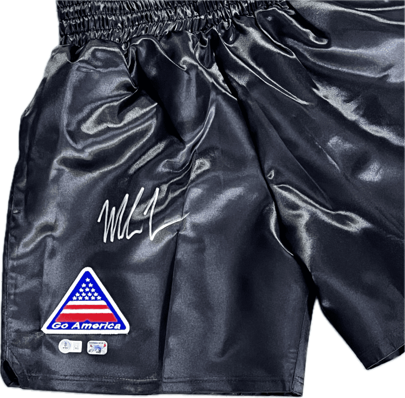 Mike Tyson Autographed Signed Boxing Trunks Beckett & Tyson Hologram Authentic - Image 2