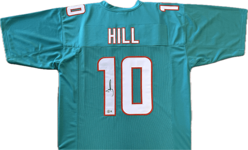 Tyreek Hill Signed Autographed Teal Jersey Beckett  Authenticated