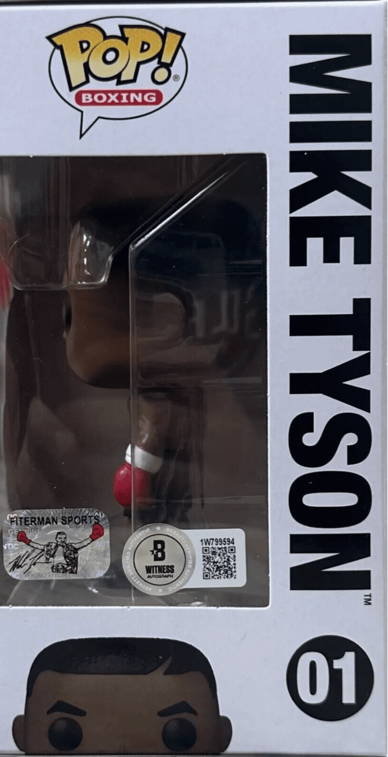 Mike Tyson Signed Funko POP Figure Beckett & Tyson Exclusive Hologram Yellow - Image 2