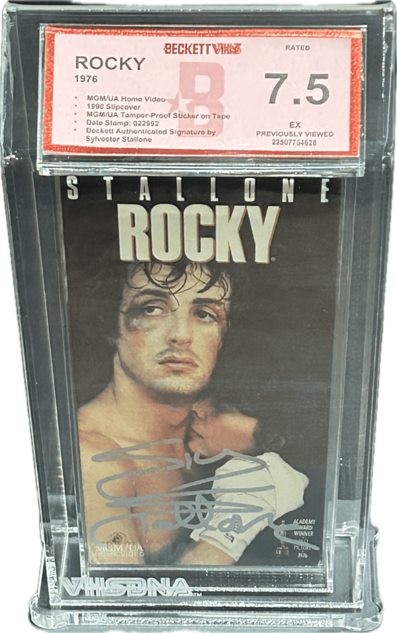 Sylvester "Sly" Stallone ROCKY Signed 1994 MGM/UA VHS Beckett VHS VHS 7.5 EX - Image 2