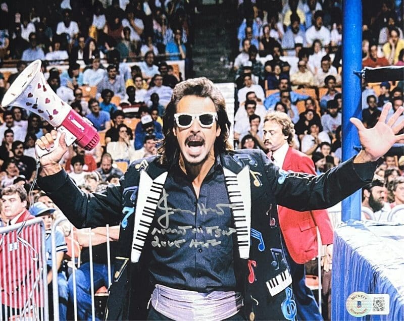 Jimmy Hart Signed Autograph 8x10 Beckett Authentic #3 Mouth of the South