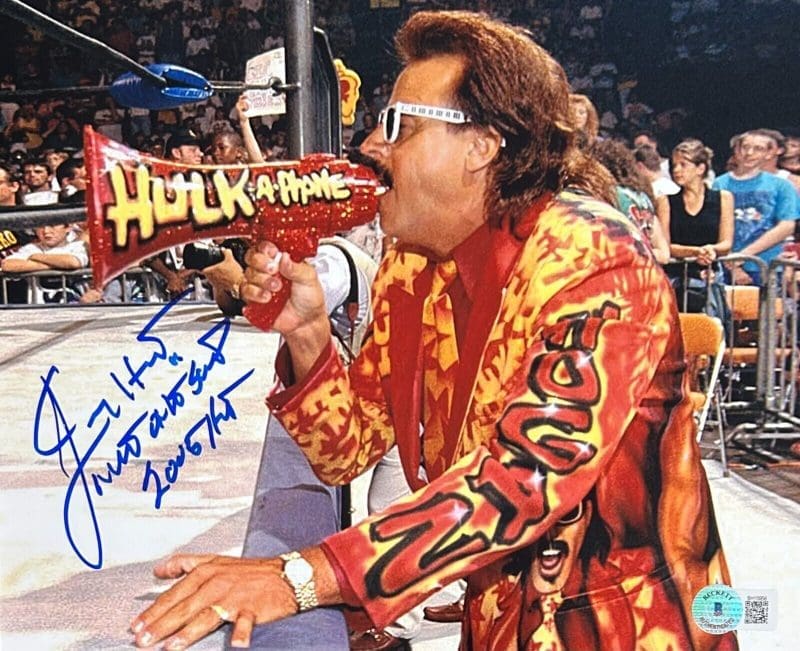 Jimmy Hart Signed Autograph 8x10 Beckett Authentic #4 Mouth of the South