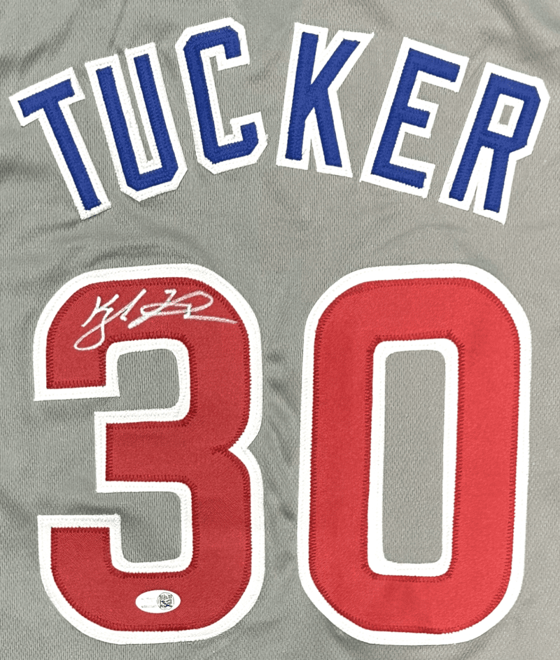 Kyle Tucker Signed Autographed Custom Gray/Red Jersey JSA Authenticated - Image 2