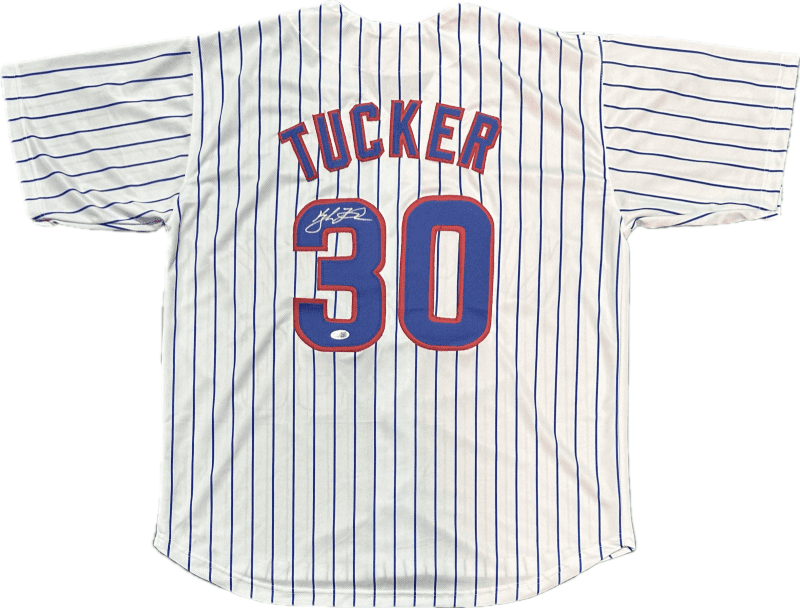 Kyle Tucker Signed Autographed Custom White/Blue Jersey JSA Authenticated