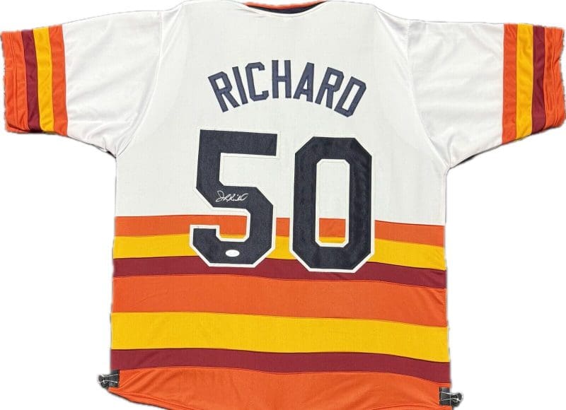 JR Richard Signed Autographed Custom Rainbow Jersey JSA Authenticated